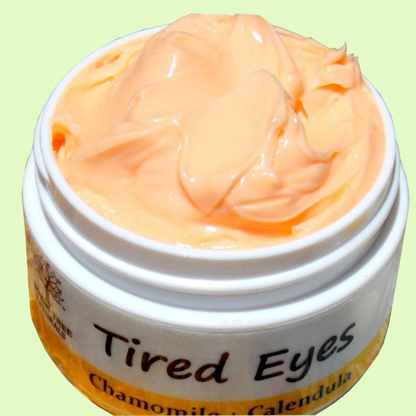 Firming Tired Eyes/EYE CREAM with Calendula & Chamomile - Anti Aging Eye Cream / Natural Handmade SkinCare