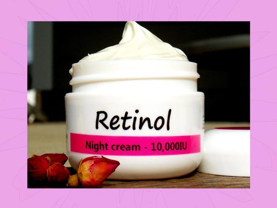 RETINOL Anti Aging CREAM with Retinyl Palmitate Face Moisturizer non GMO  - Handmade from Scratch - Skin Care