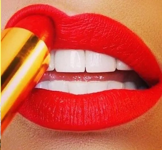 Look at Me! SPF20 Hot Red Tinted Lip Balm Vibrant Red / Natural Handmade skin Care