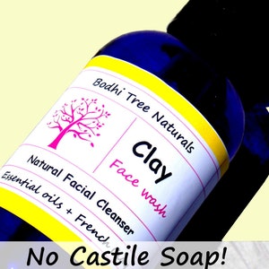 Dry Skin - Gentle CLAY Anti Aging Face wash / Natural / Vitamin C/ Gentle cleanser / Skin Care products