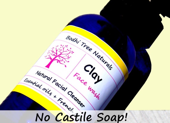 Dry Skin - Gentle CLAY Anti Aging Face wash / Natural / Vitamin C/ Gentle cleanser / Skin Care products