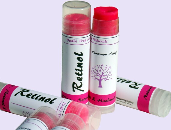 10 Anti Aging - Retinol - Dry lips Lip balm - Handmade lip balm - Pink Lip balm with Zink oxide