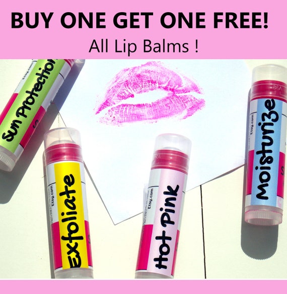I dont care! /Spf20 Hot Pink Tinted Lip Balm /BOGO/Natural Exfoliating/ Handmade / Moisturizing / Skin Care Product
