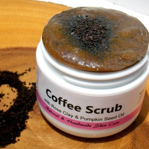 Exfoliating / Hydrating / Firming / Freshly Handmade / Facial Scrub 2oz / Coffee Scrub SALE Natural Skin Care image 5