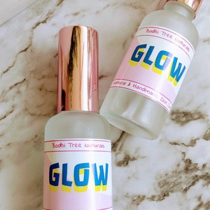 Vitamin C - GLOW Face Toner + Rose Oil + Hyaluronic Acid / All Skin Type / Natural Skin Care Handmade