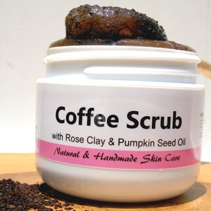 Exfoliating / Hydrating / Firming / Freshly Handmade / Facial Scrub 2oz / Coffee Scrub SALE Natural Skin Care image 10