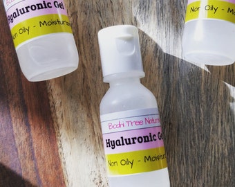 BULK Hyaluronic Face Gel Serum Moisturizer Non Oily - Natural Hydration/Moisturizer / Handmade Skin Care