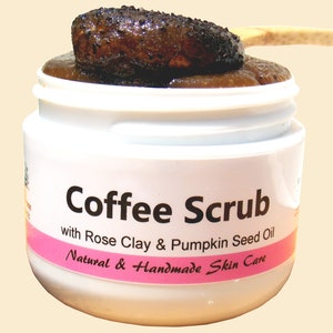 Exfoliating / Hydrating / Firming / Freshly Handmade / Facial Scrub 2oz / Coffee Scrub SALE Natural Skin Care image 9