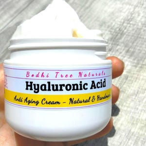 Hyaluronic Acid cream / Night cream / Anti Aging / Natural Sources / Self Care / Handmade SkinCare