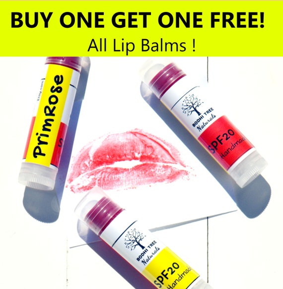 Look at Me! BOGO Hot Red Tinted Lip Balm/Vibrant Red/ Natural Handmade Skin Care