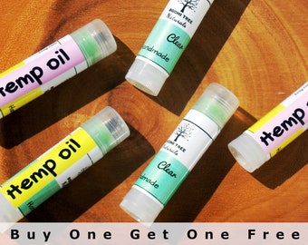 10 piece BULK - HEMP OIL lip balm /Chapped lips / Dry lip  - Lip Balm with Spearmint Essential oil  - Handmade & Natural Skin Care