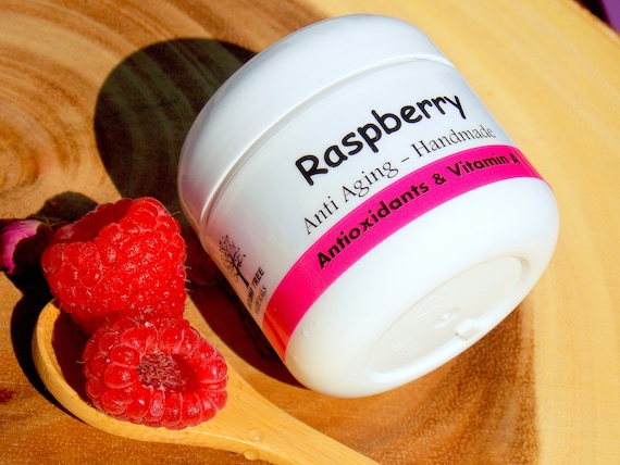 Antioxidants - Firming Raspberry Cream/ Face Moisturizer / Anti Aging Face Cream / Natural Handmade Skin Care