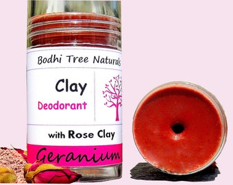 BOGO - Two Clay + Charcoal/No Baking Soda DEO 1/2oz - Effective Natural Deodorant / Natural Handmade SkinCare