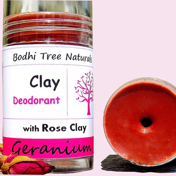 BOGO - Two Clay + Charcoal/No Baking Soda DEO 1/2oz - Effective Natural Deodorant / Natural Handmade SkinCare