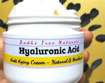 Hyaluronic Acid FACE cream Night Anti Aging Moisturizer - Handmade from Scratch