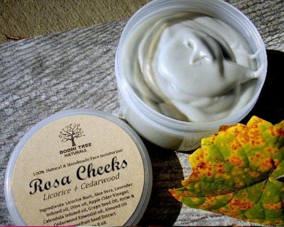 Rosacea Face Moisturizer Sensitive skin Hydrating dry and combination  skin Handmade SkinCare