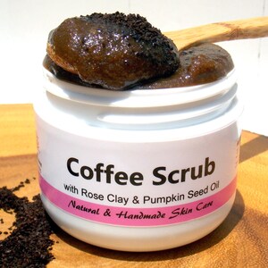 Exfoliating / Hydrating / Firming / Freshly Handmade / Facial Scrub 2oz / Coffee Scrub SALE Natural Skin Care image 3