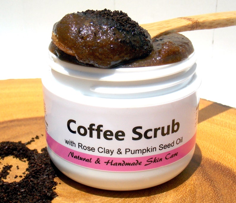 Exfoliating / Hydrating / Firming / Freshly Handmade / Facial Scrub 2oz / Coffee Scrub SALE Natural Skin Care image 3