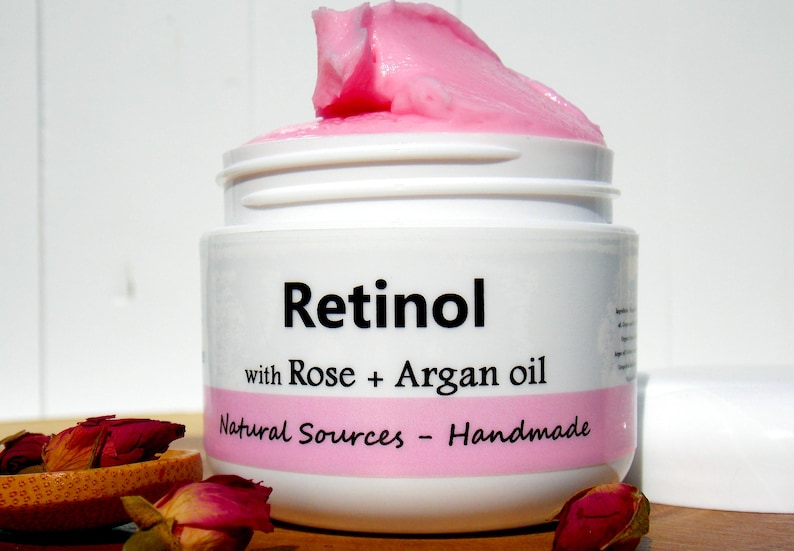 Retinol / Rose Argan oil VITAMIN A Face Moisturizer / Etsy