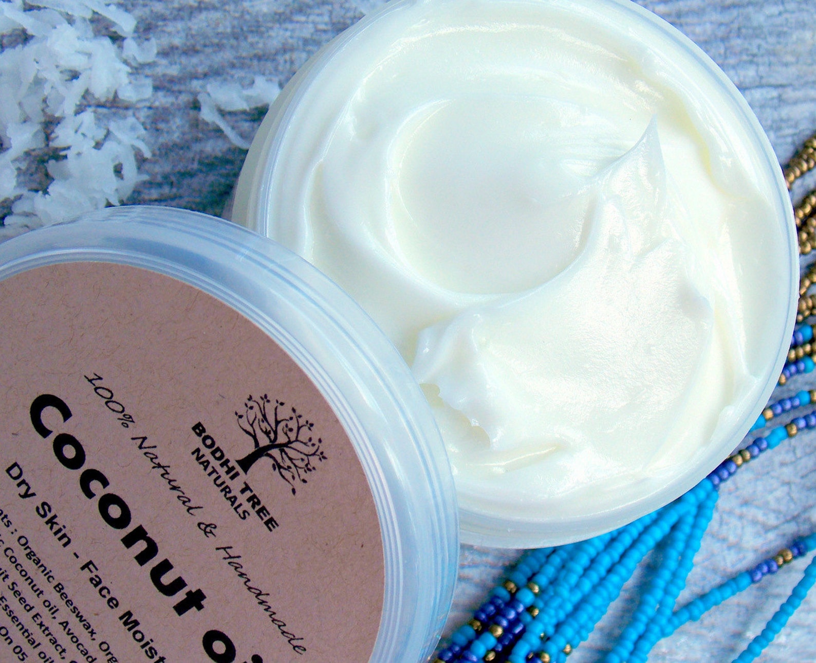 Coconut Oil Face Cream/ Dry Skin Cream Natural Face Etsy