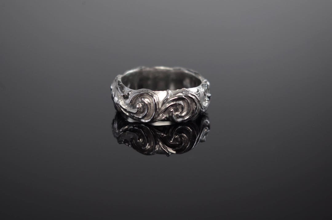 Scroll Work Rings Sculpted Scrollwork Ring - Etsy