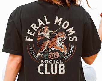 T-shirt surdimensionné Feral Moms Social Club Comfort Colors®