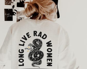Long Live Rad Women Crewneck Sweatshirt | Gildan Unisex Sweatshirt