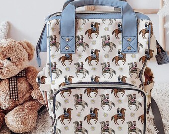 Cowgirl Diaper Bag Backpack | Western Baby Travel Bag for Parents