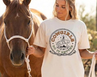 Les cow-girls font mieux t-shirt | T-shirt ample Comfort Colors | T-shirts de rodéo pour femmes