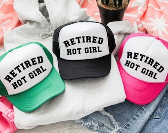 Retired Hot Girl Trucker Hat | Funny Mom Cap | Otto Snapback