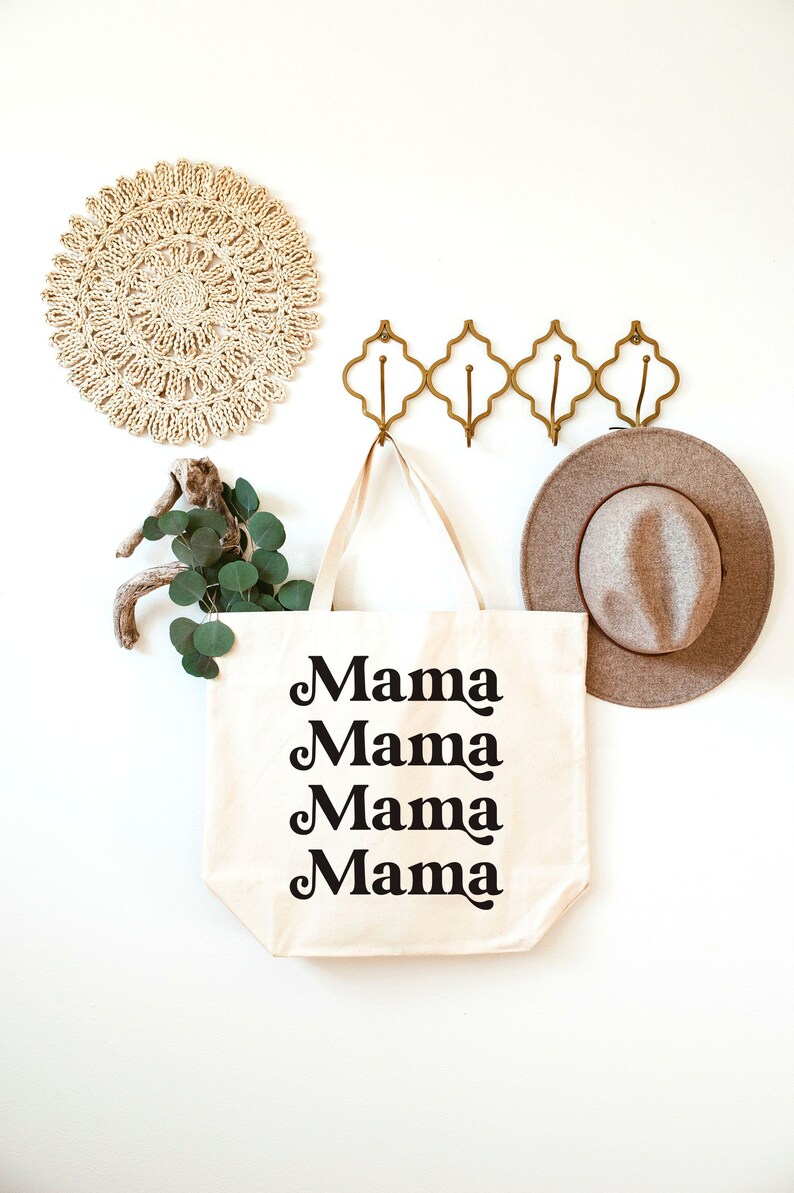 Mama Bags For Moms Diaper Bag Totes Mama Tote Bag Canvas Tote Bags Mom Bag Mother/'s Day Gifts Diaper Bag Tote New Mom Gifts