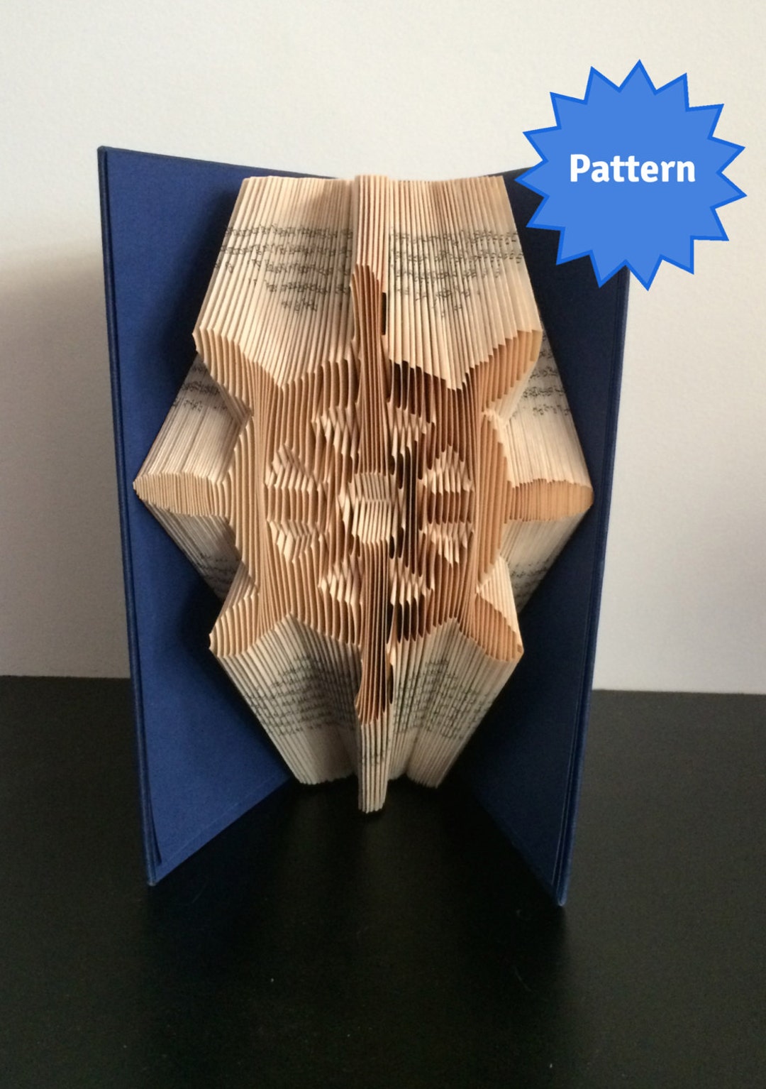 Book Folding Pattern - Ship Wheel + Free Photo Instructions - Etsy