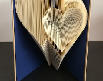 Book Folding Pattern - Double Hearts+ Free Instructions with Pictures