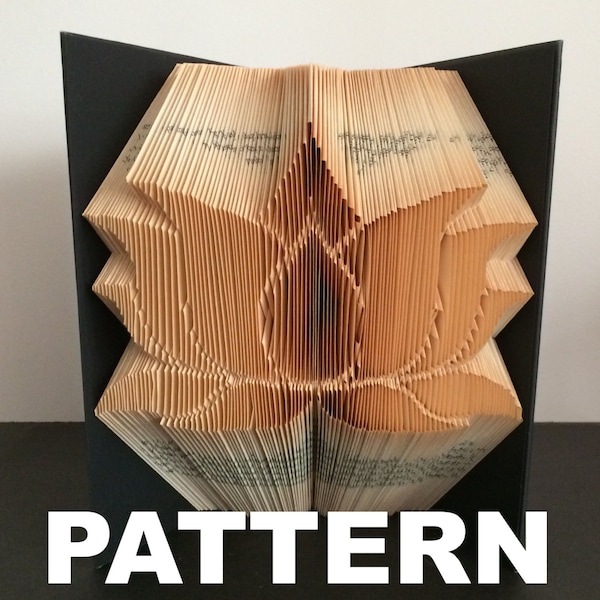 Book Folding Pattern - Lotus Flower + Free Photo Instructions