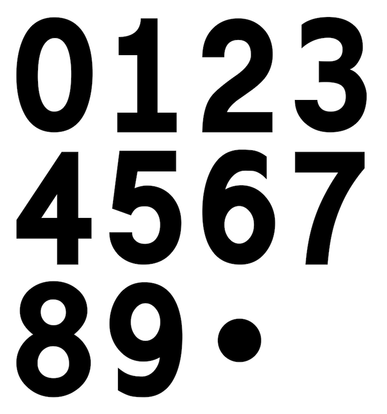 Book Folding Pattern Set of Mini Numbers 0 to 9 Free - Etsy UK