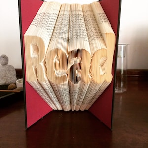 Book Folding Pattern - Read + Free Instructions - Book, Birthday, Home Decor