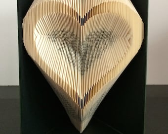 Book Folding Pattern - Love Heart + Free Instructions