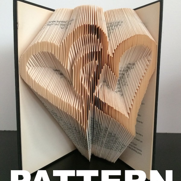 Book Folding Pattern -Interlocking Hearts + Free Instructions