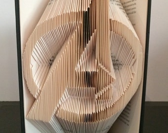 Book Folding Pattern - Avengers Logo + Free Instructions