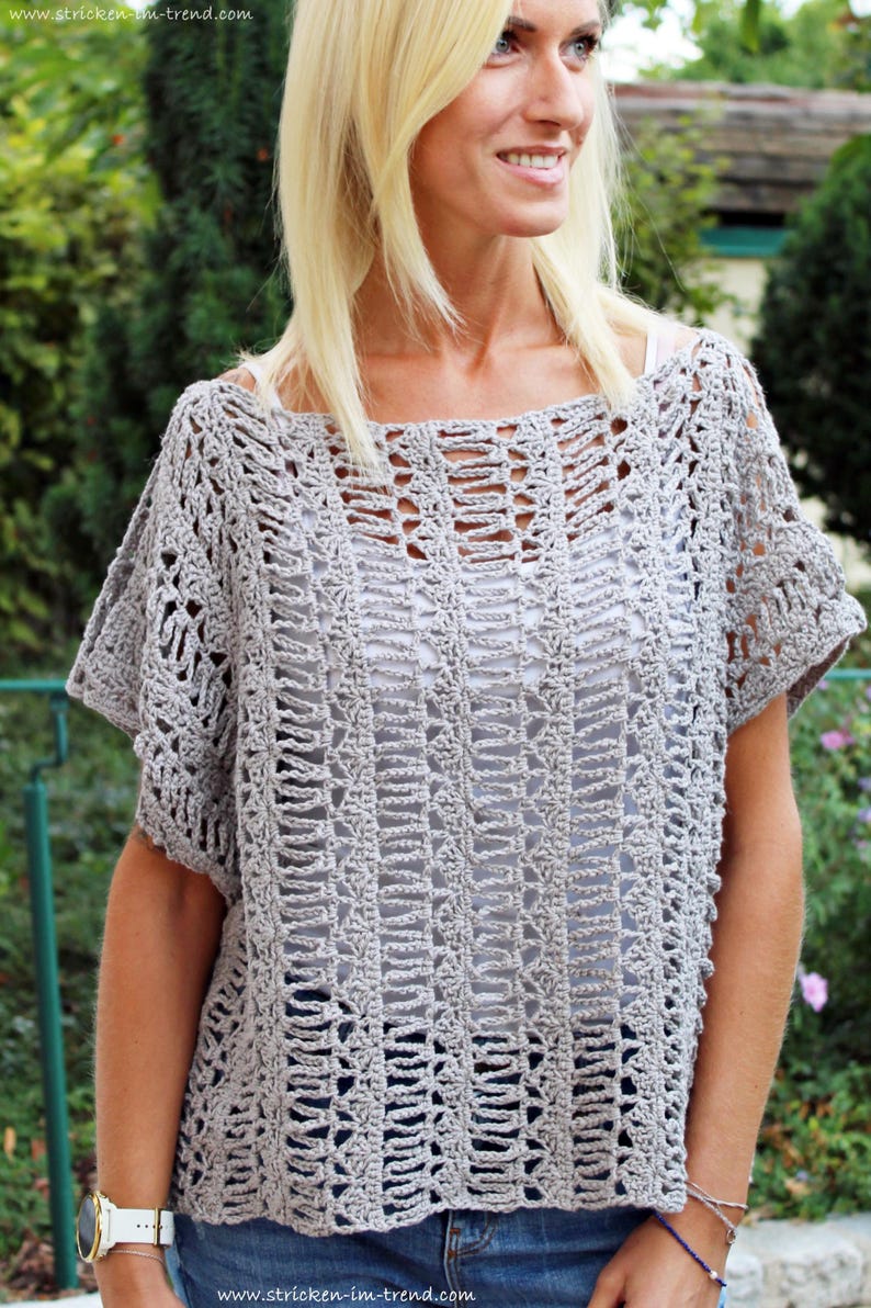 Crochet Top Pattern Set RUSTICHELLO #1 | 3 Tops in 3 Colors | Bundle ...