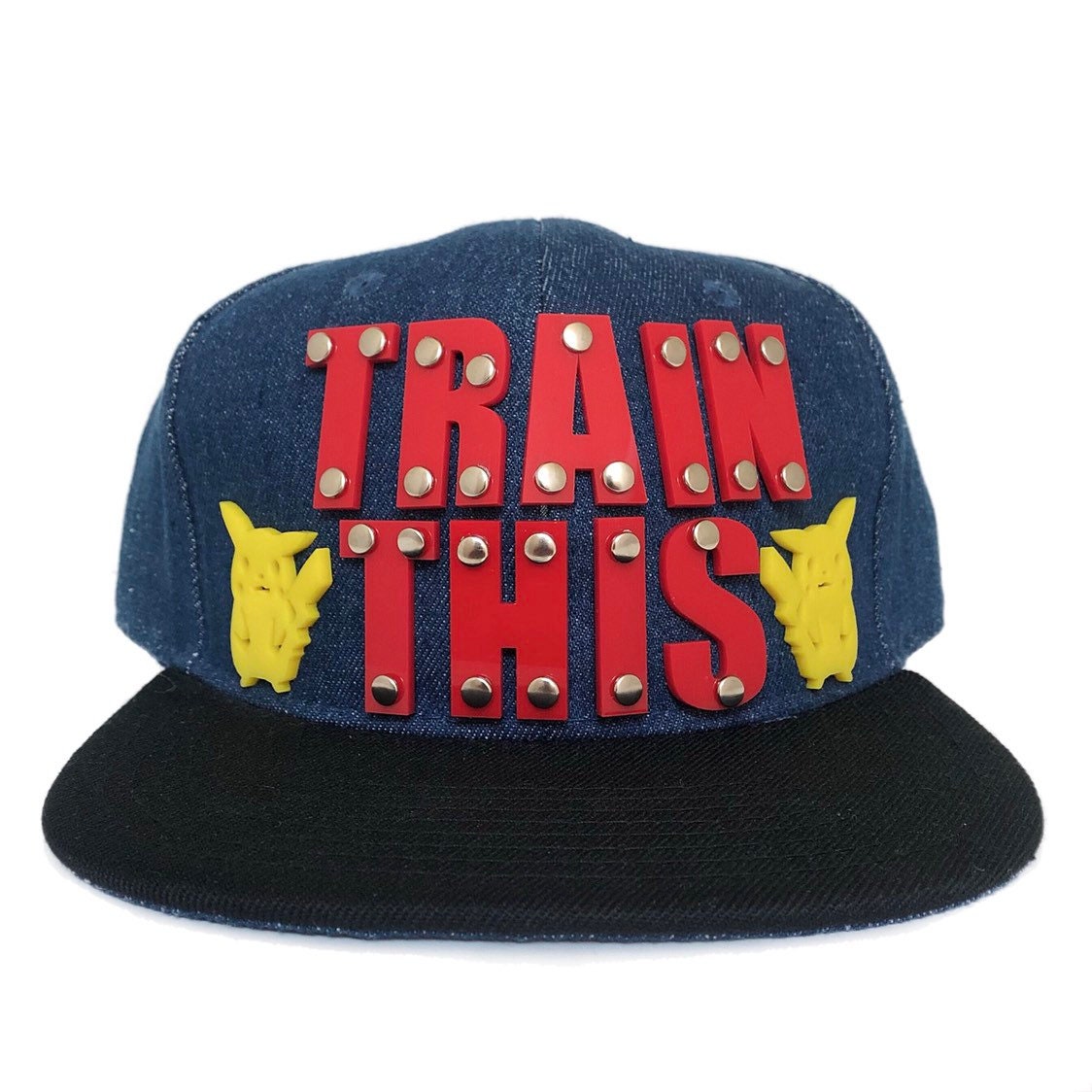 Custom Snapback Pikachu Hat Pokemon 