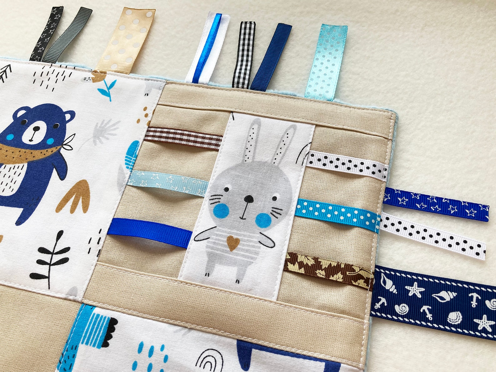 Baby Activity Blanket Sensory Busy Blanket Tactile Toy Etsy