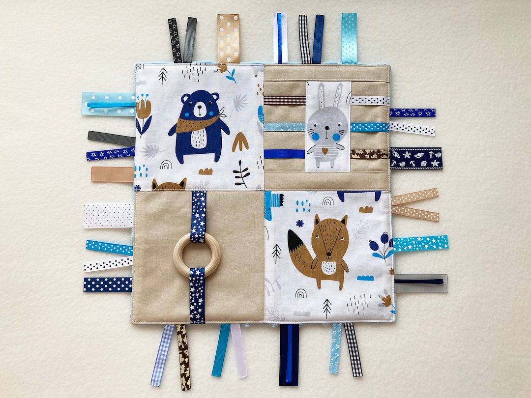 Baby Activity Blanket Sensory Busy Blanket Tactile Toy Etsy