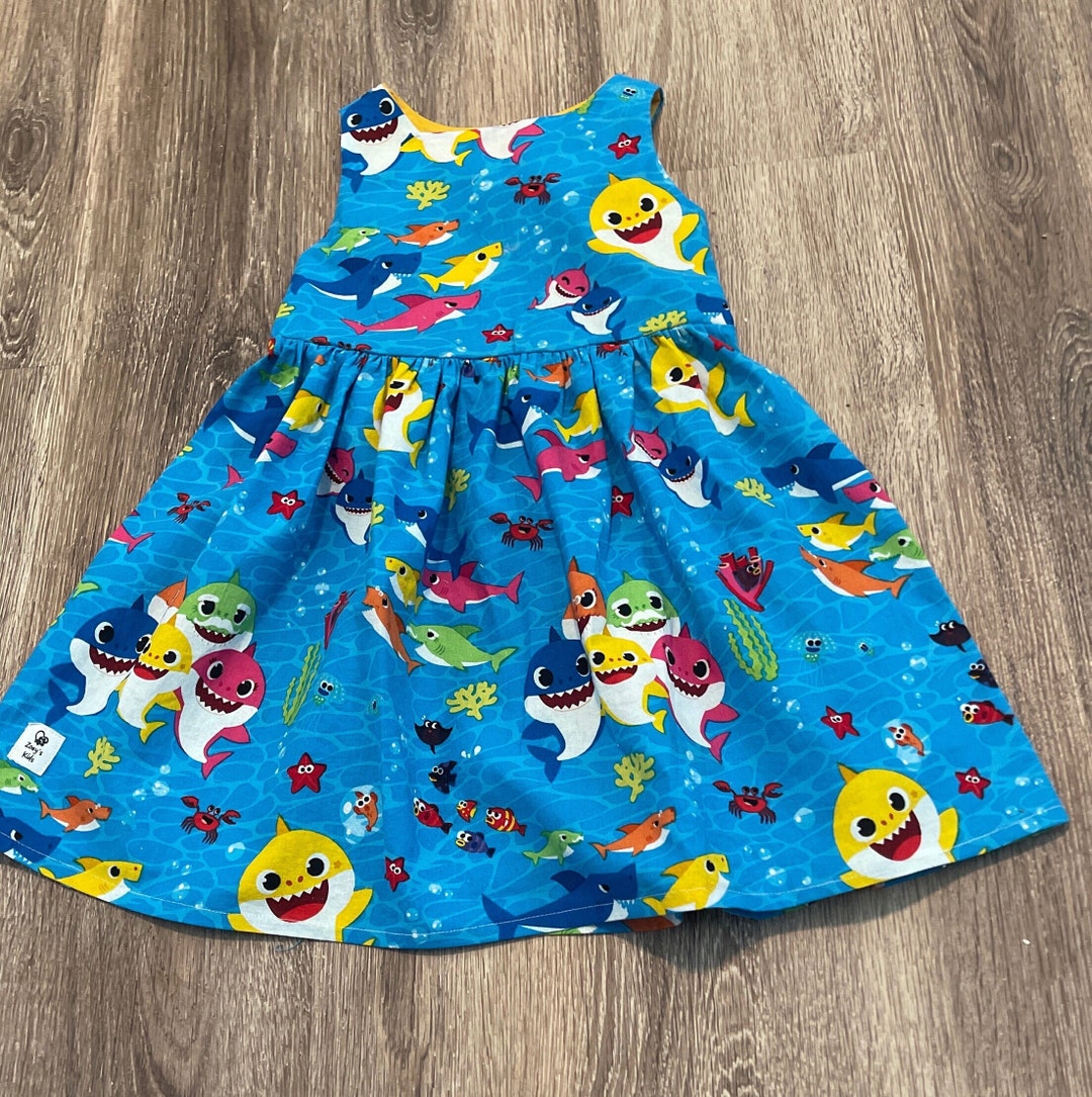Baby Shark Dress baby Shark Family Sundress Girls Baby Shark Dress