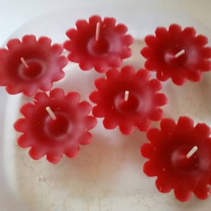 Set of 6 Soy Wax Scented Floating Candles, Floating Candles, Soy Wax Floating Candles, Shower Favors, Gifts, Scented Floating Candles