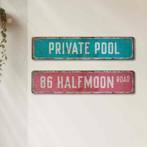 Aangepaste tekst straatnaambord muurdecoratie SUFFIX-bord gepersonaliseerde cadeaus beschikbaar voor buiten