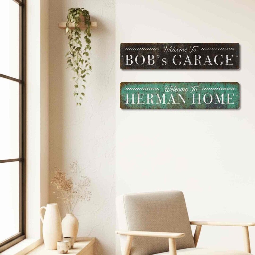 Custom Metal Sign Personalized Home Decor Outdoor Entryway Plaque - Etsy