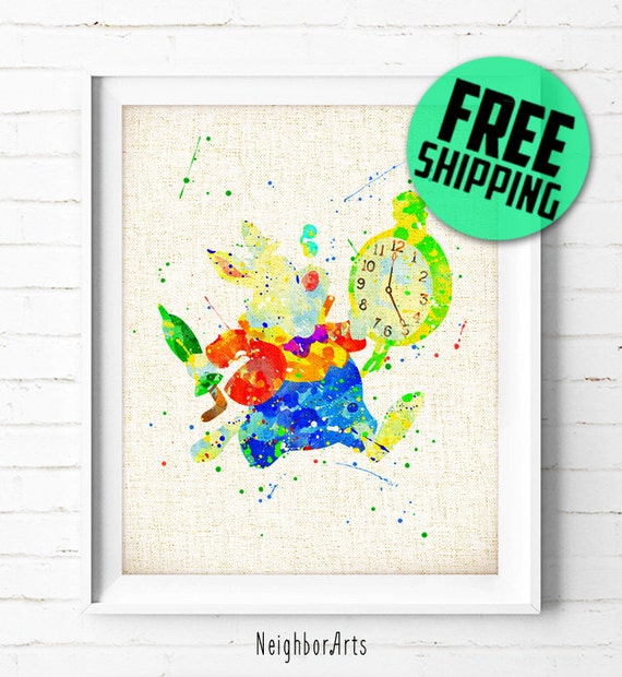 Wall Hangings Disney Picture Print Alice Wonderland Nursery