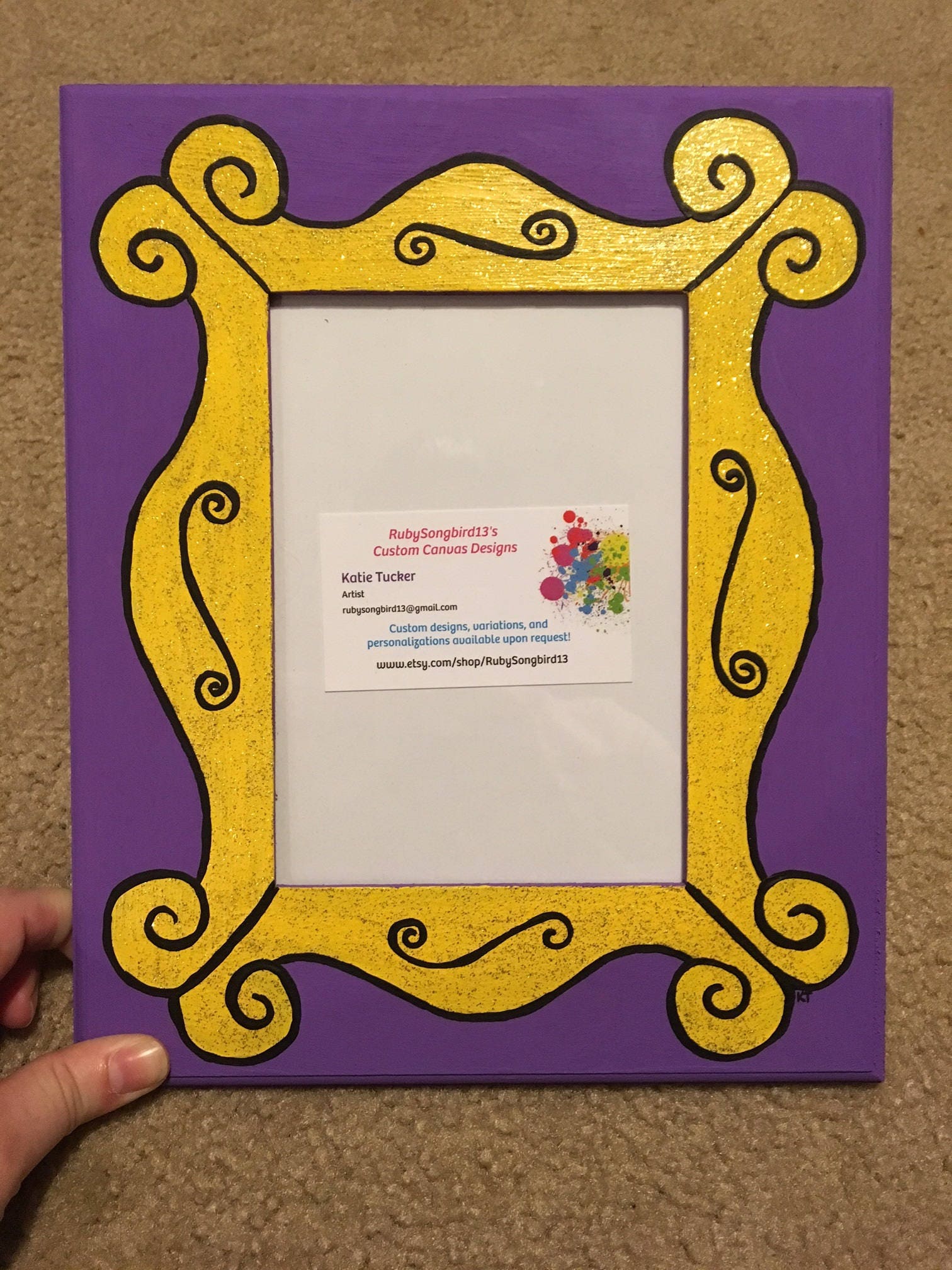 Download FRIENDS Purple Door Yellow Frame 5 X 7 Photo Slot | Etsy