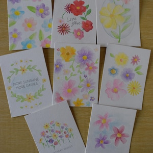 Water colour greeting cards